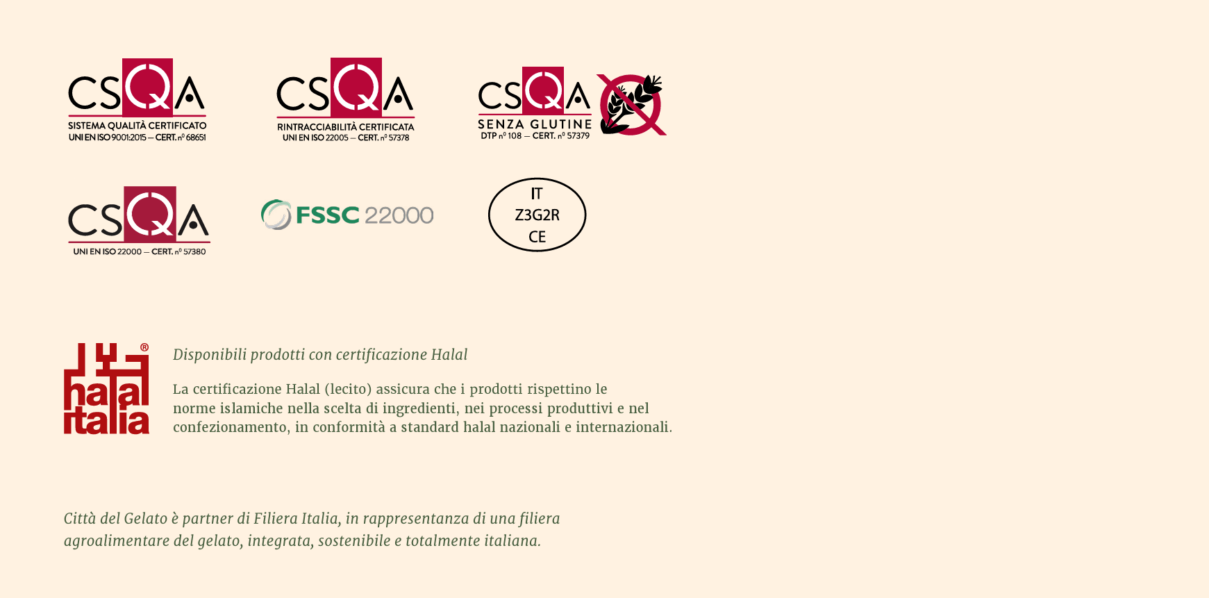 Le nostre Certificazioni